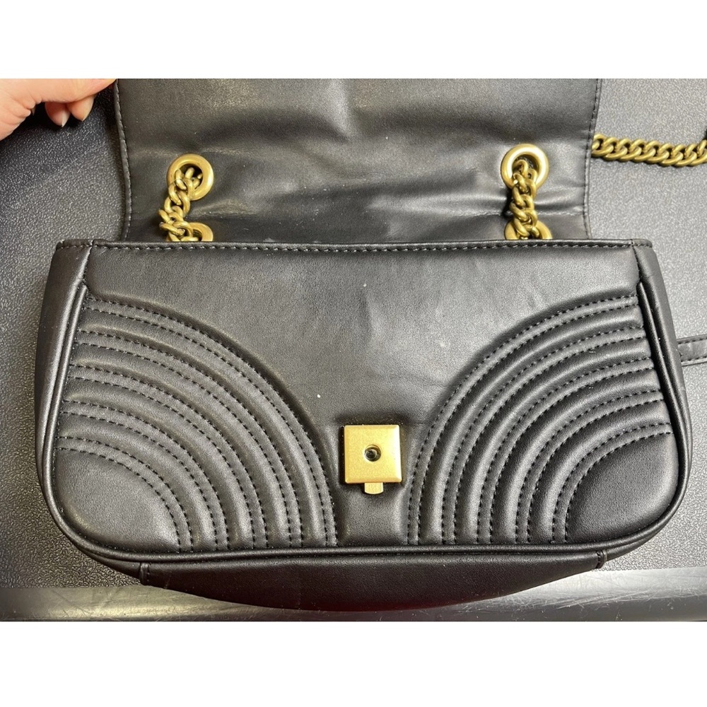 Gucci GG Marmont Leather Black Shoulder Bag/ crossbody purse - Picture 12 of 16
